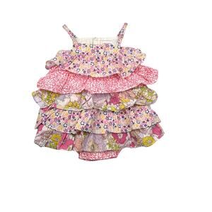 Liberty of London Floral Tiered Romper